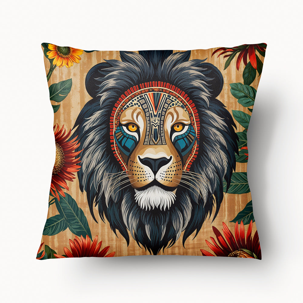 Funda de cojín AFRICA - Lion Canvas Duo - 45 cm