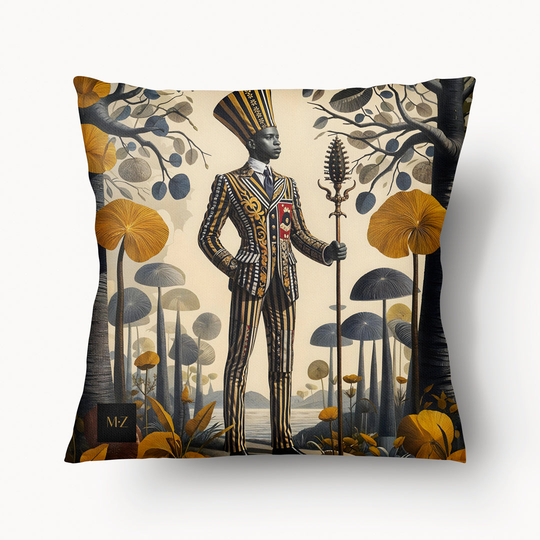 Housse de Coussin AFRIQUE - Duo Sapeur Celestin Dubagou verso