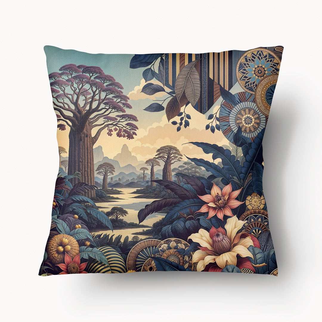 Housse de Coussin AFRIQUE - Duo Sapeur Nélius Dante mzelle design verso