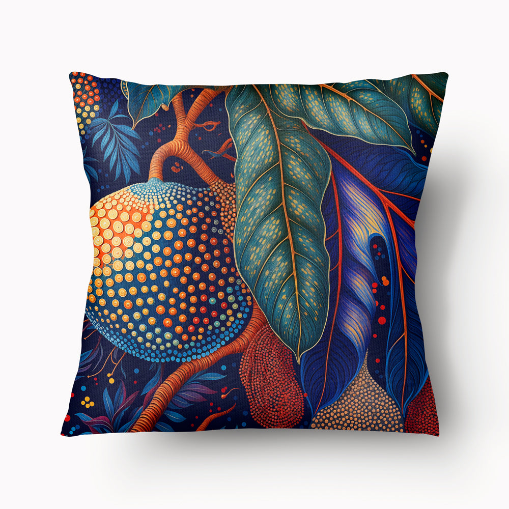 Funda de cojín CARIBBEAN - Duo Calabash Foliage - Azul