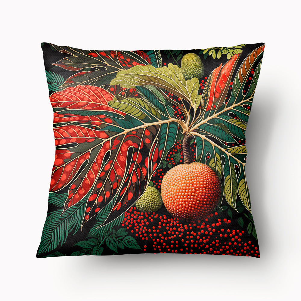 CARIBBEAN Cushion Cover - Breadfruit Duo - Red