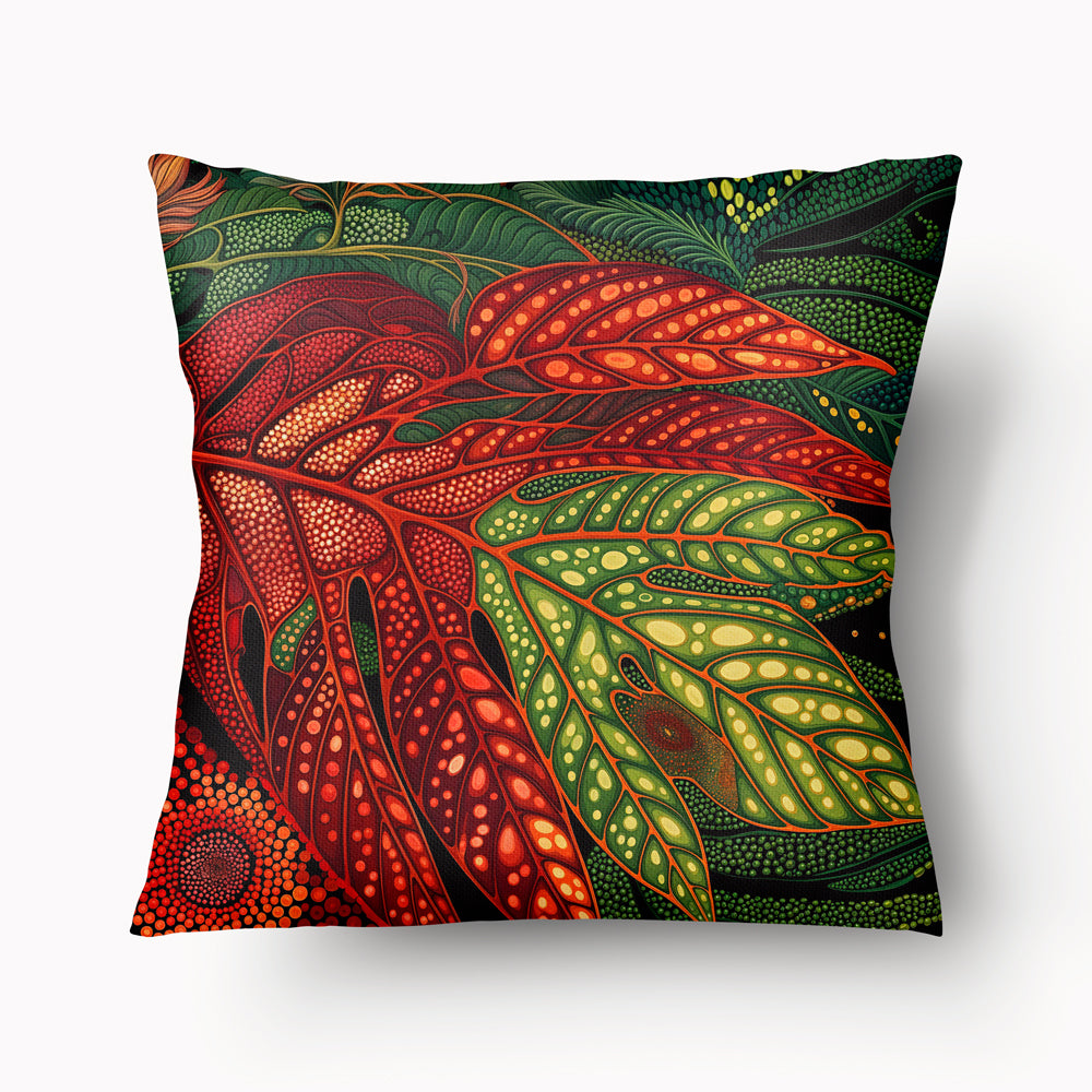 CARIBBEAN Cushion Cover - Breadfruit Duo - Red