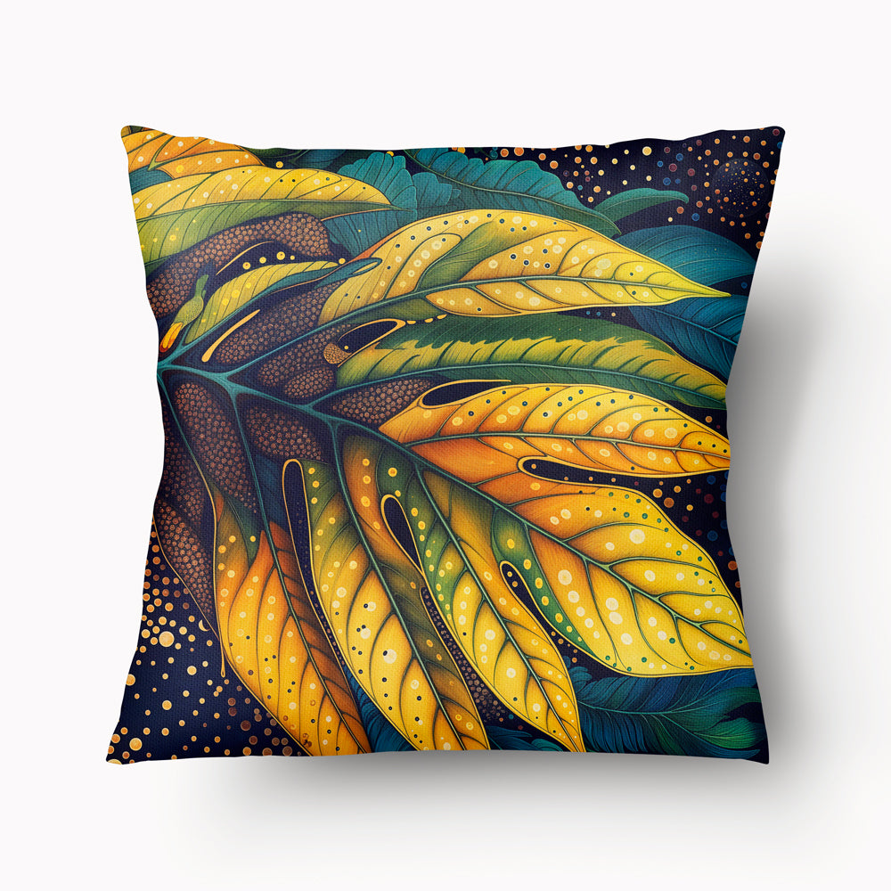 CARIBBEAN Cushion Cover - Breadfruit Duo - Yellow