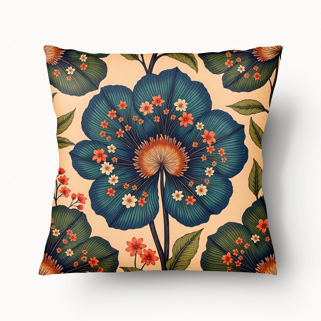 FLORAL Cushion Cover - Exuberant Botanical Duo - 45cm