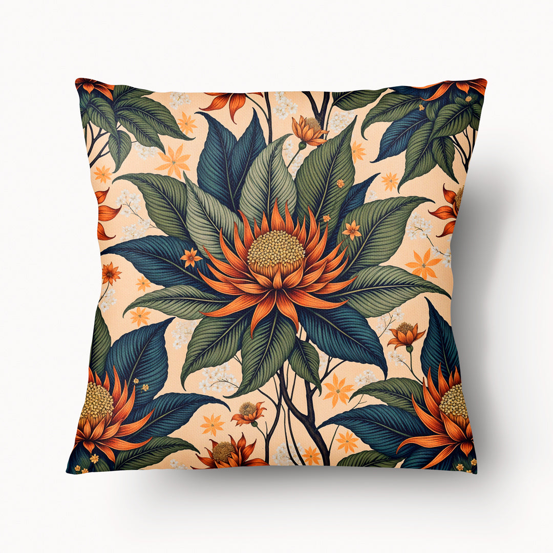 FLORAL Cushion Cover - Exuberant Botanical Duo - 45cm