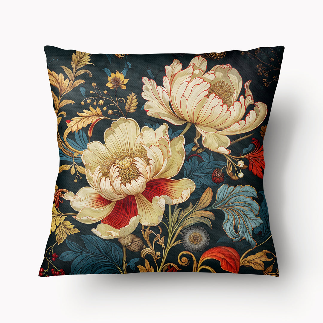 Funda de cojín FLORAL - Dúo Jardín Libélula Perlada - 45 cm