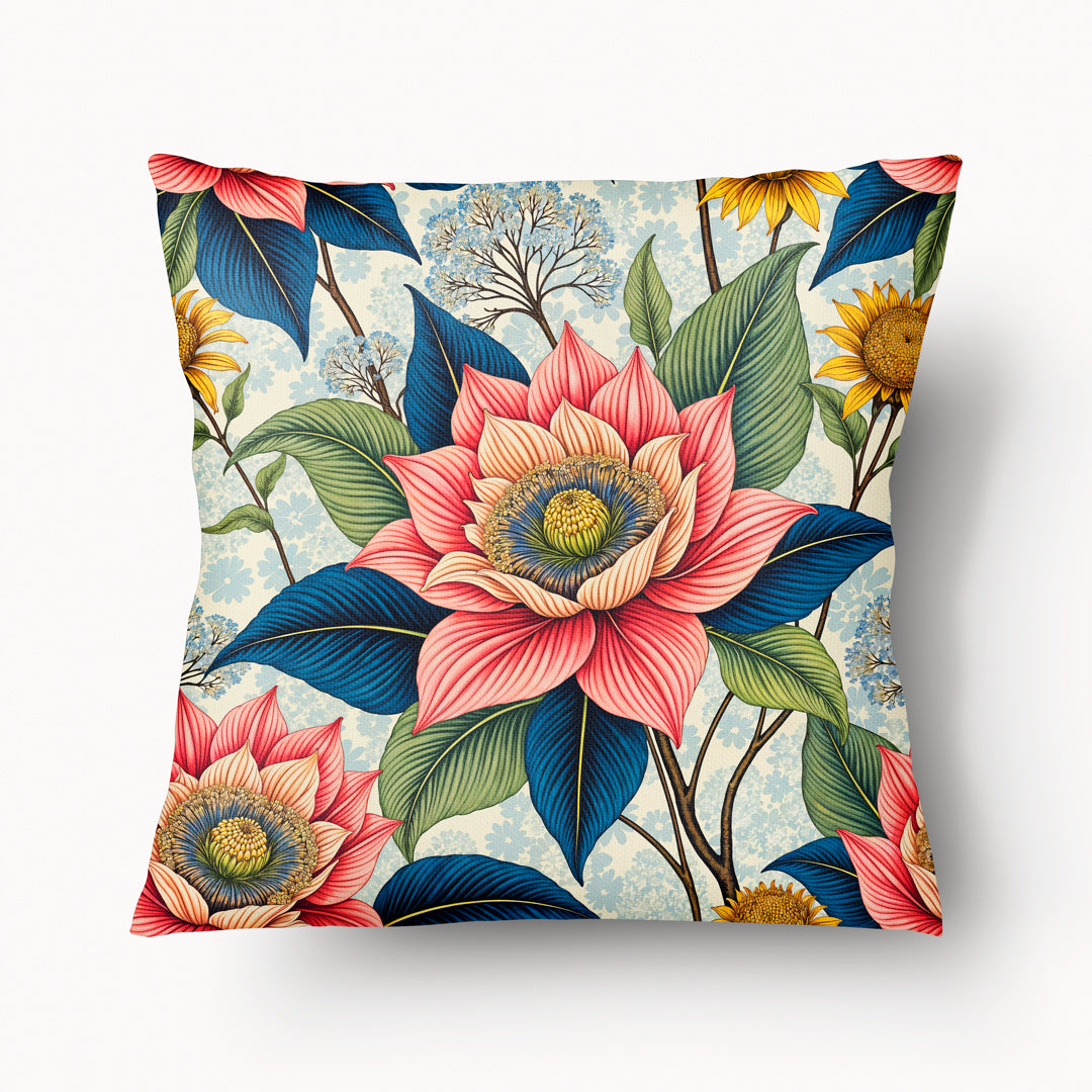 Floral Cushion Cover - Coleridge Romantic Duo - 45cm