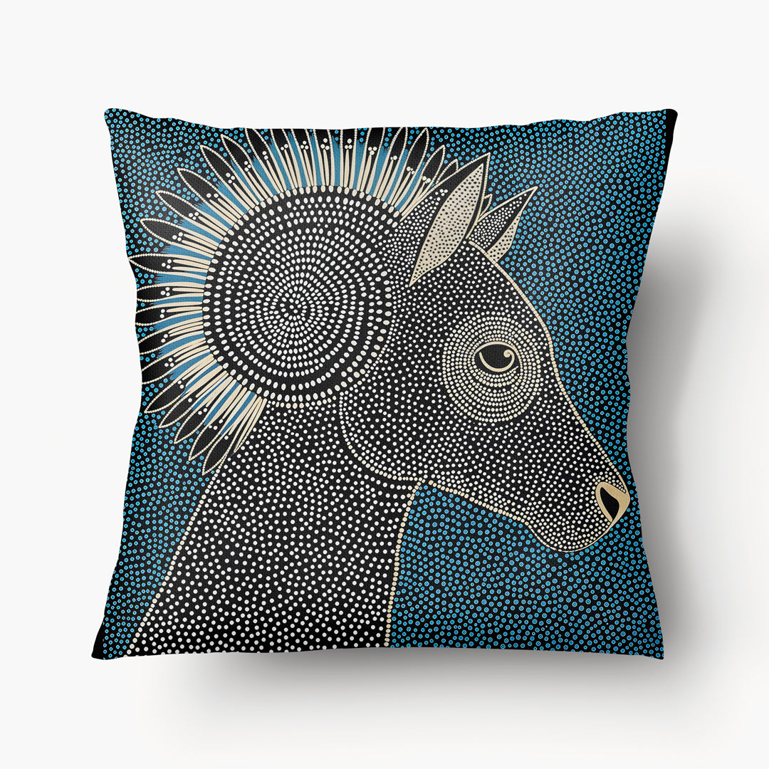 Funda de cojín GRÁFICA - Tótem Animal Solo Yalimapo - 45 cm