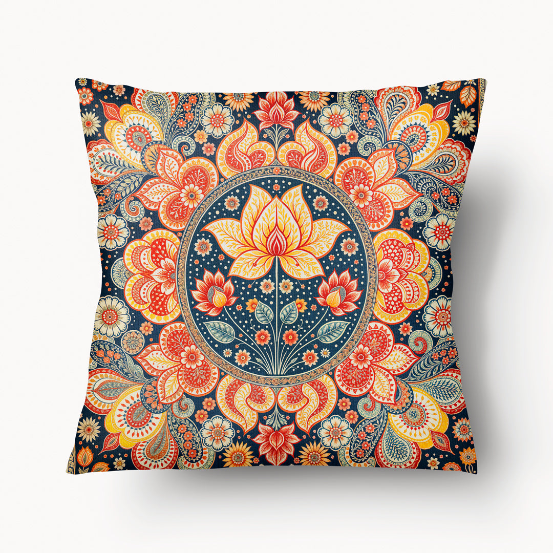 Funda de cojín INDIA - Solo Cameo Lotus Kamala - 45 cm