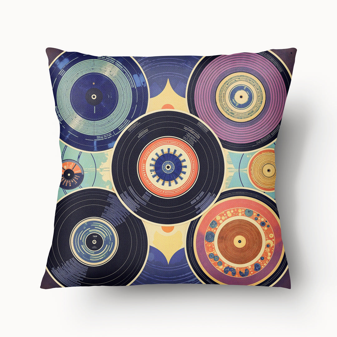 MUSIC Cushion Cover - Duo All Over Vinyl Arty - 45cm