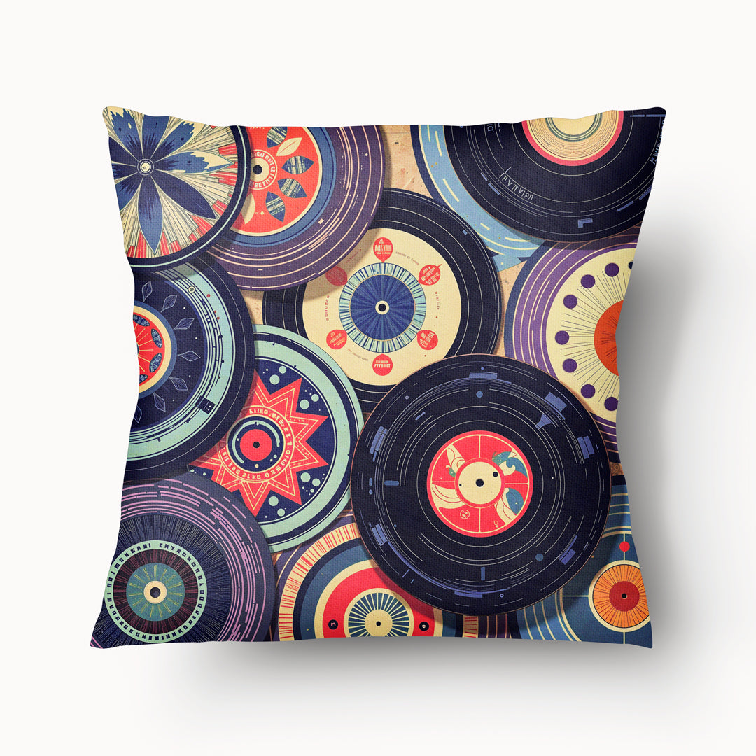 MUSIC Cushion Cover - Duo All Over Vinyl Arty - 45cm