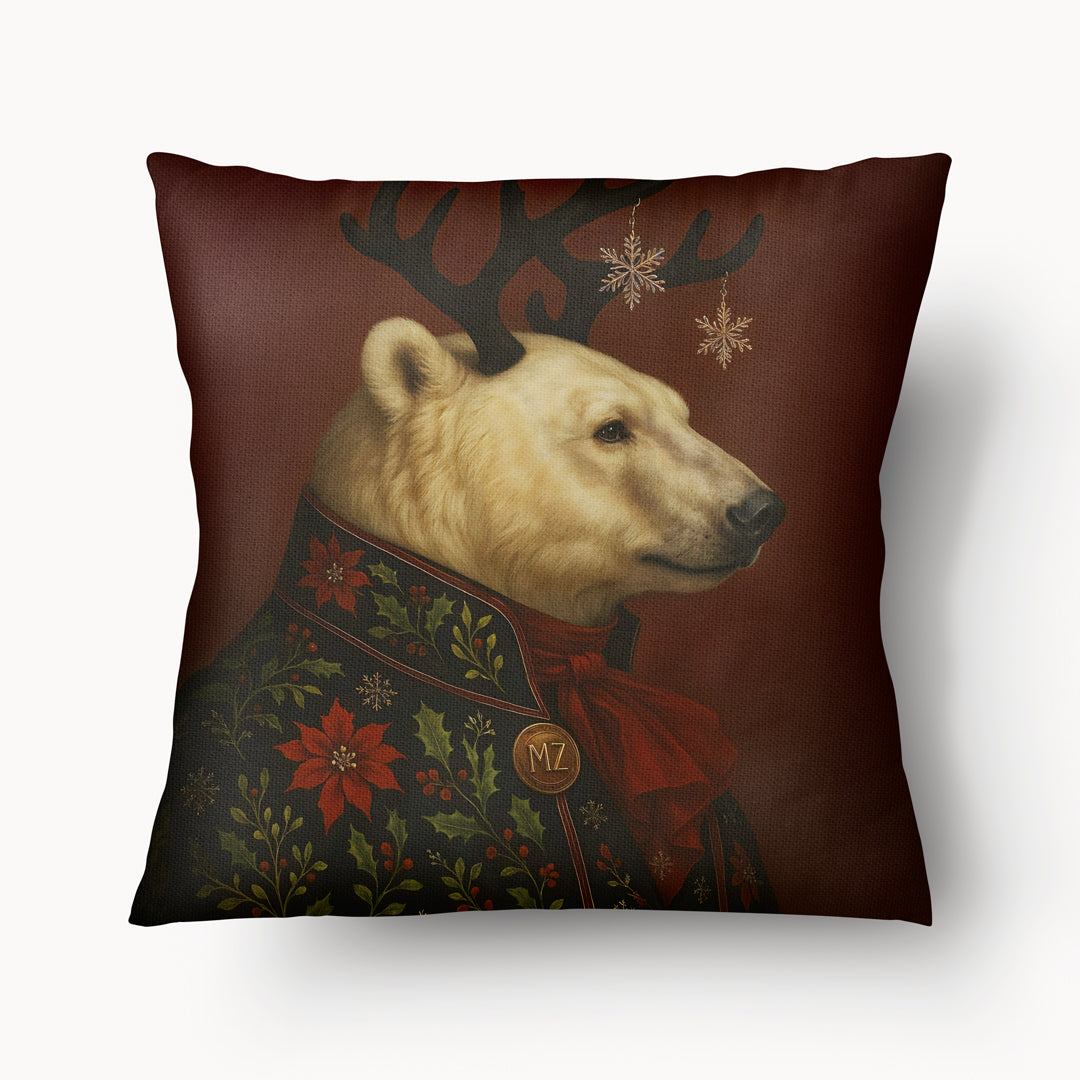 Funda de cojín NAVIDAD - Oso Polar Grande Balthazar - 45 y 55cm