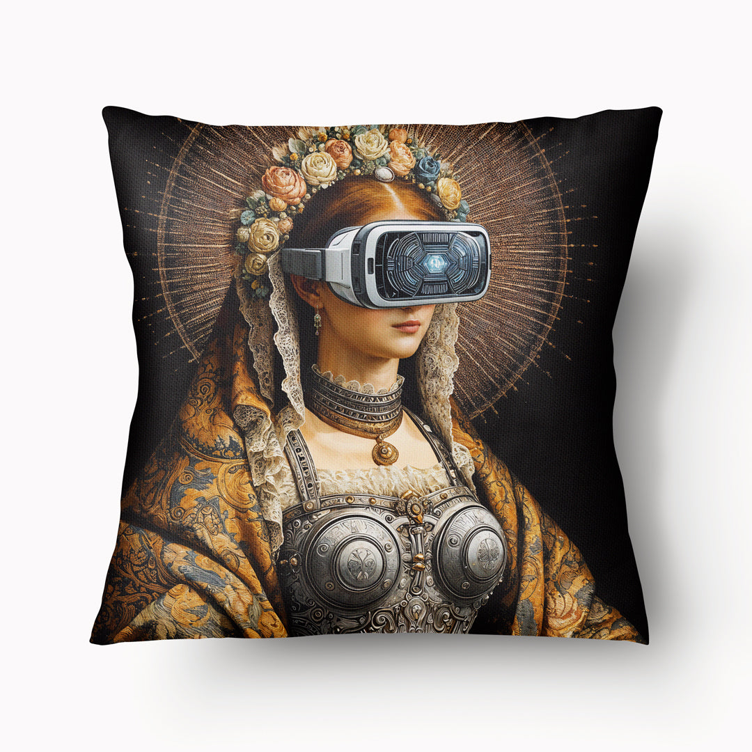 Funda de cojín POP MARY - Nuestra Señora del Metaverso - 45cm