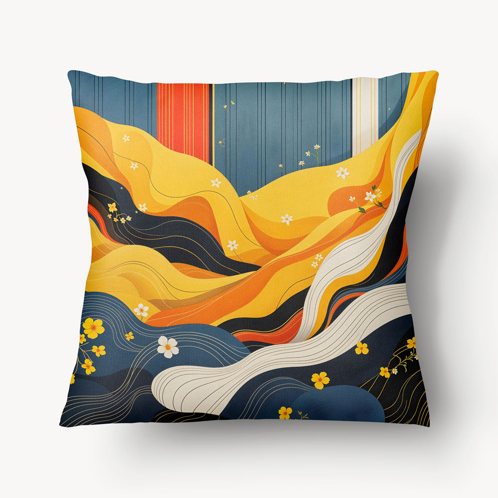 ASIA Cushion Cover - Graphic Floral Duo - 45cm