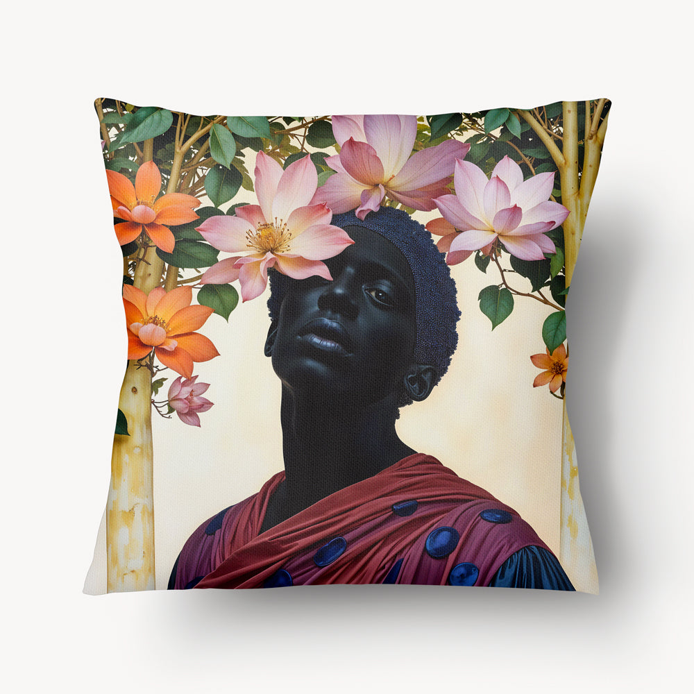 Housse de Coussin CARAÏBE - Duo Apollon Noir - 45 et 55cm