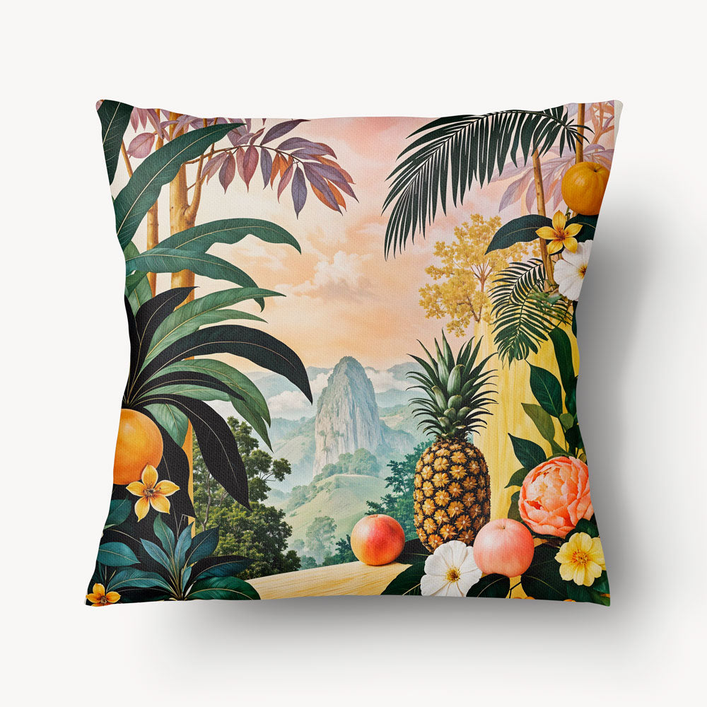 Housse de Coussin CARAÏBE - Duo Apollon Noir - 45 et 55cm