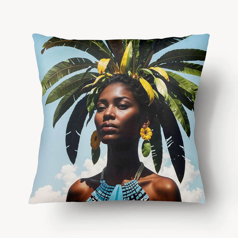 Funda de cojín CARIBE - Solo Fanm Fèy - 45 cm