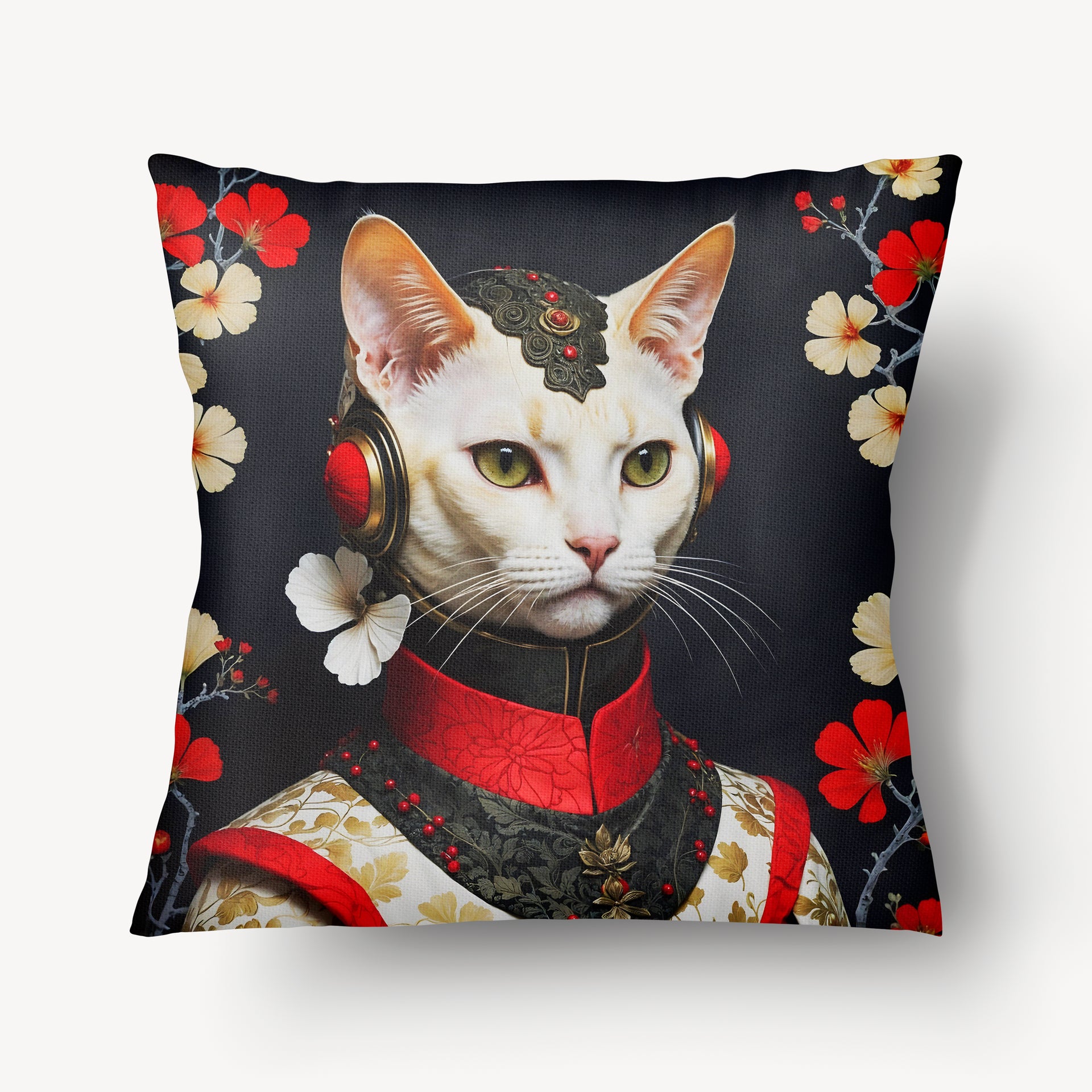 Funda de cojín CAT - Duo Imperial Ginkgo - 45 cm