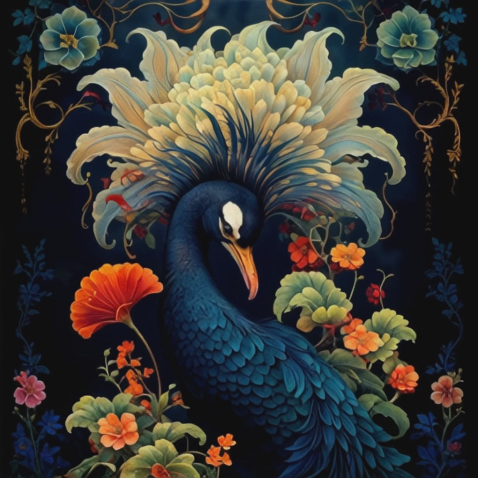 Vidéo d' Un oiseau au plumage coloré et au panache spectaculaire.