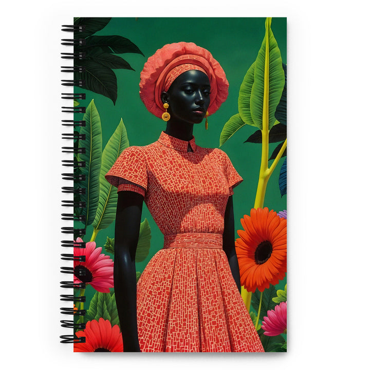 Carnet à spirale A5 - Illustration Moderne Femme Africaine Mzelle Design
