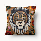AFRICA Cushion Cover - Lion Canvas Duo - 45cm