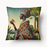 Housse de Coussin AFRIQUE - Duo Reine Abeba Guépard - 45 et 55cm