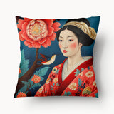 Housse de Coussin ASIE - Duo Misuko Portrait - 45 et 55cm