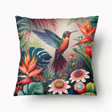 CARIBBEAN Cushion Cover - Duo Colibri Watercolor - 45cm