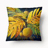 Housse de Coussin CARAÏBE - Fruit à Pain Jaune - 45cm