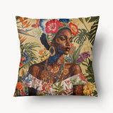 Housse de Coussin CARAÏBE - Duo Portrait Désilia et Adémar - 45 et 55cm