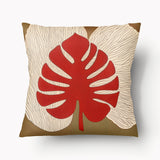 Housse de Coussin CARAIBE - Monstera Deliciosa Duo Carbet - 45cm