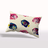 Housse de Coussin CARAÏBE - Poissons Terre de Bas Coordonné - 50 x 30cm