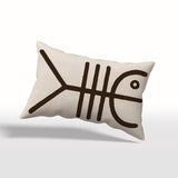 Housse de Coussin CARAÏBE - Roches Gravées Galibis Rectangulaire - 50 x 30cm