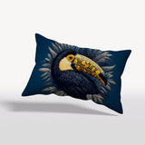 Housse de Coussin CARAÏBE - Toucan Kuros - Coordonné Rectangulaire