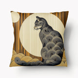 CAT Cushion Cover - Duo Les Rustiques Neko - 45cm