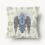 Housse de Coussin EX VOTO - Ardente Dévotion Herbier Vert - 45 et 55cm