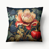 Housse de Coussin FLORAL - Duo Jardin Médiéval Guilhem - 45cm