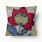 Housse de Coussin FLORAL - Duo Shiraz Royal - 45cm