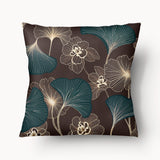 Housse de Coussin FLORAL - Ginkgo Duo Hope Format Carré - 45cm