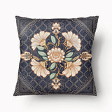 Housse de Coussin INDE - Duo Mandala Floral - 45cm