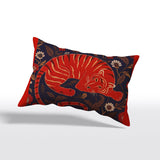 Housse de Coussin INDE - Le Tigre Endormi Rectangulaire - 50x30cm