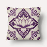 Housse de Coussin INDE - Solo Lotus Royal Violet - 45cm