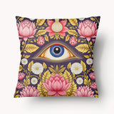 INDIA Cushion Cover - Solo Shiva Eye Purple Pink - 45cm