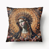 Housse de Coussin MADONE - Vierge Marie Portrait Fauvisme - 45cm