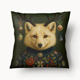 CHRISTMAS Cushion Cover - Large Aspen Polar Fox - 45 and 55cm