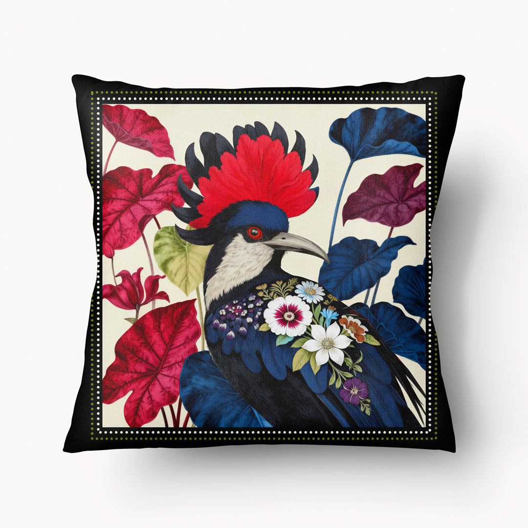 OISEAUX Cushion Cover - Panache Jardin d'Hestia - 45cm