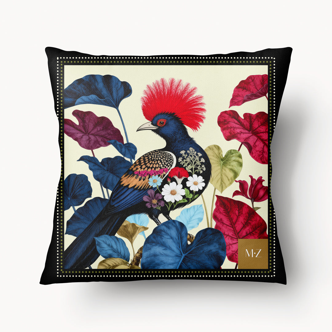 OISEAUX Cushion Cover - Panache Jardin d'Hestia - 45cm