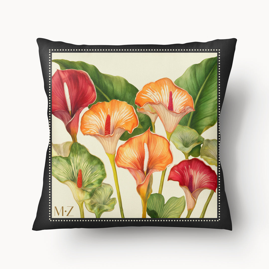 OISEAUX Cushion Cover - Panache in the Arum Garden - 45 and 55cm