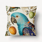 Housse de Coussin OISEAUX - Perroquet Majestic Curaçao - 45cm