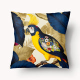 Birds Cushion Cover - Small Crested Parrot - 45cm